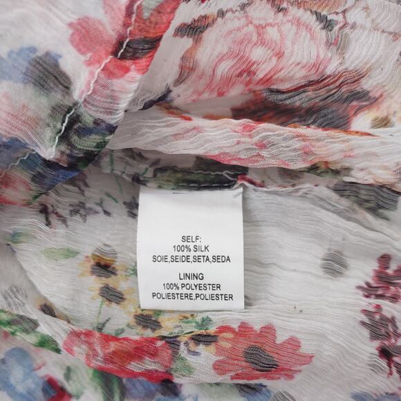 Anthropologie HD in Paris Sheer Floral Blouse, Size Medium - Picture 5 of 8